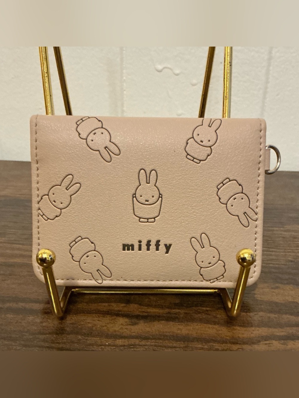 A Rare From Japan Marimo Craft Miffy Embossed ID Snap Faux Leather Wallet